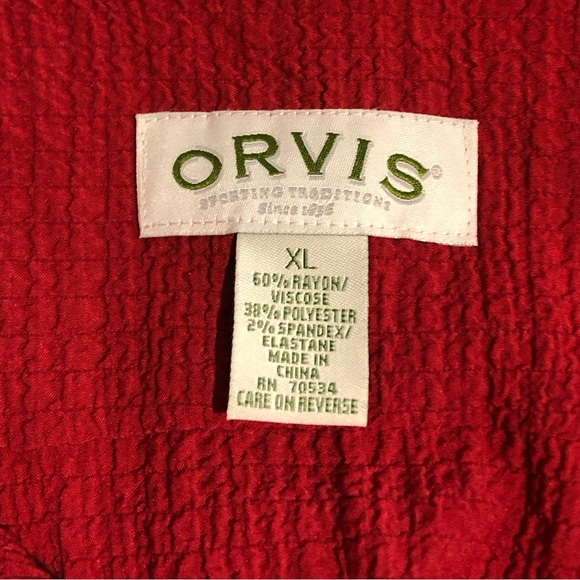 Orvis women’s size XL red zip up jacket. - Picture 4 of 4
